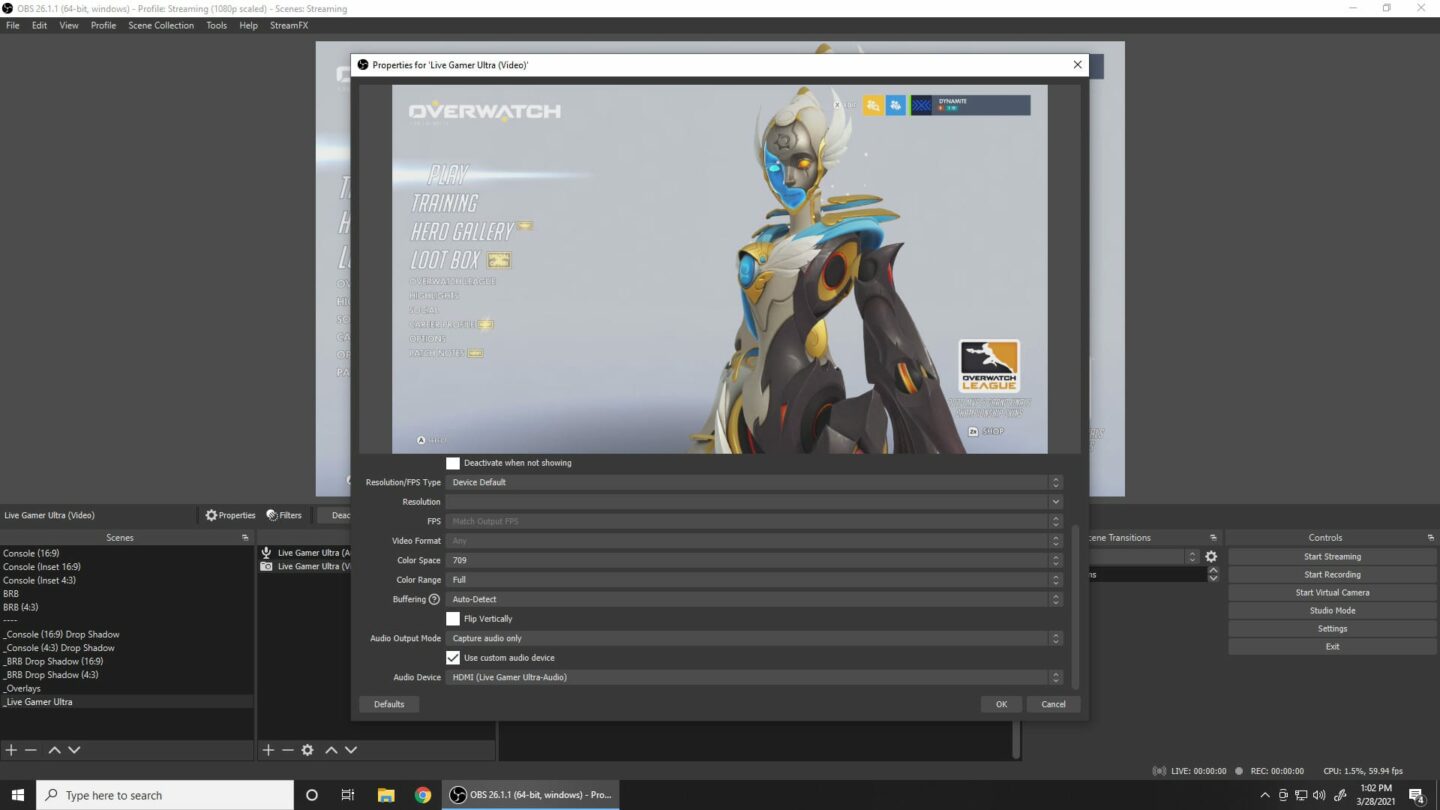 virtual audio for obs